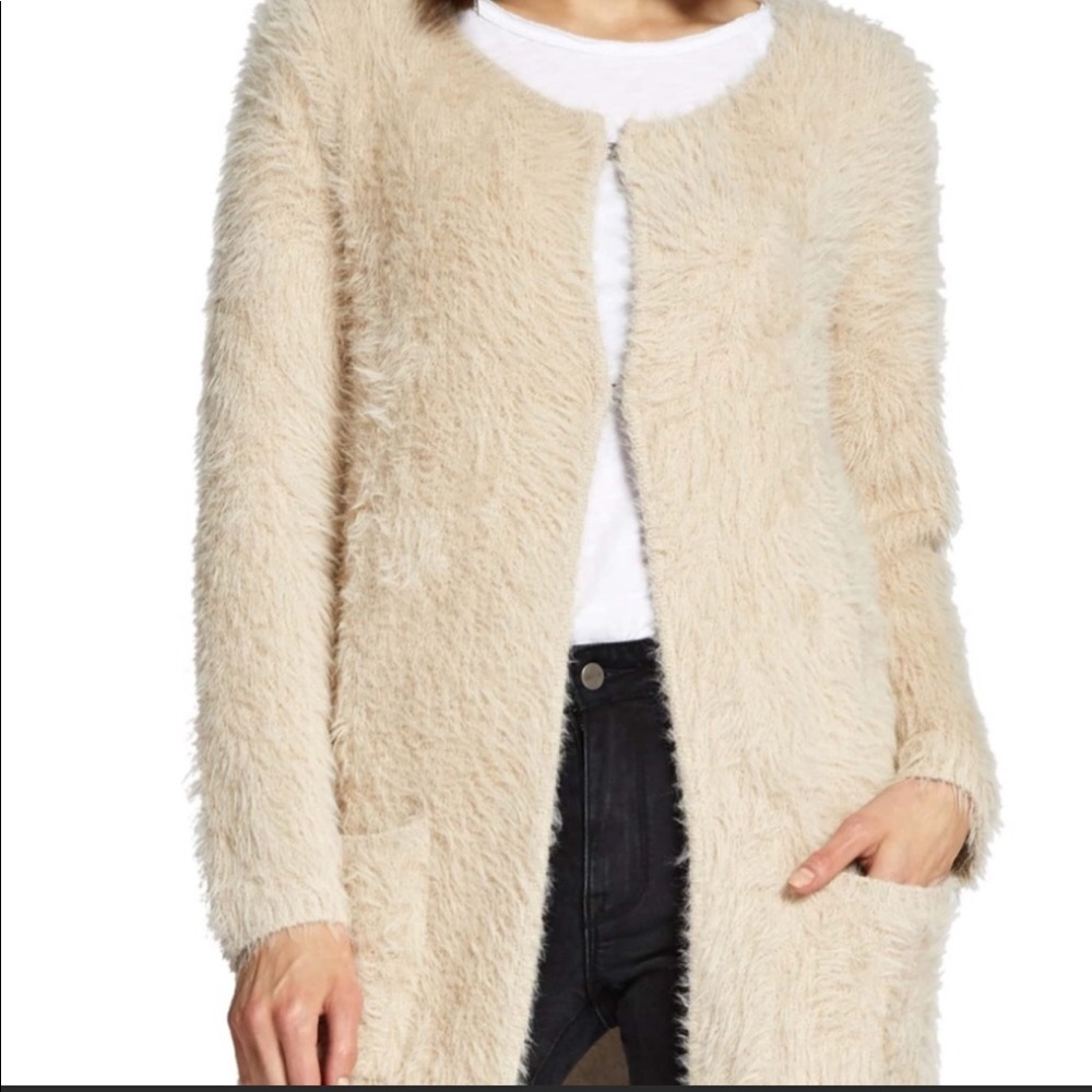Sanctuary fluffy super soft city coat cardigan